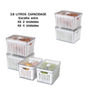 Kit Organizador de Geladeira para Alimentos Clean Form