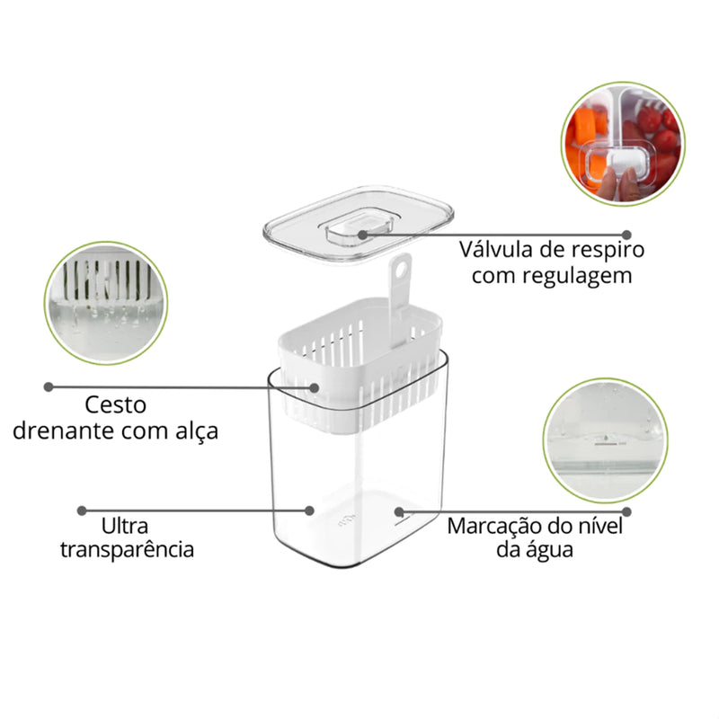 Organizador de Temperos Geladeira Fresh Food