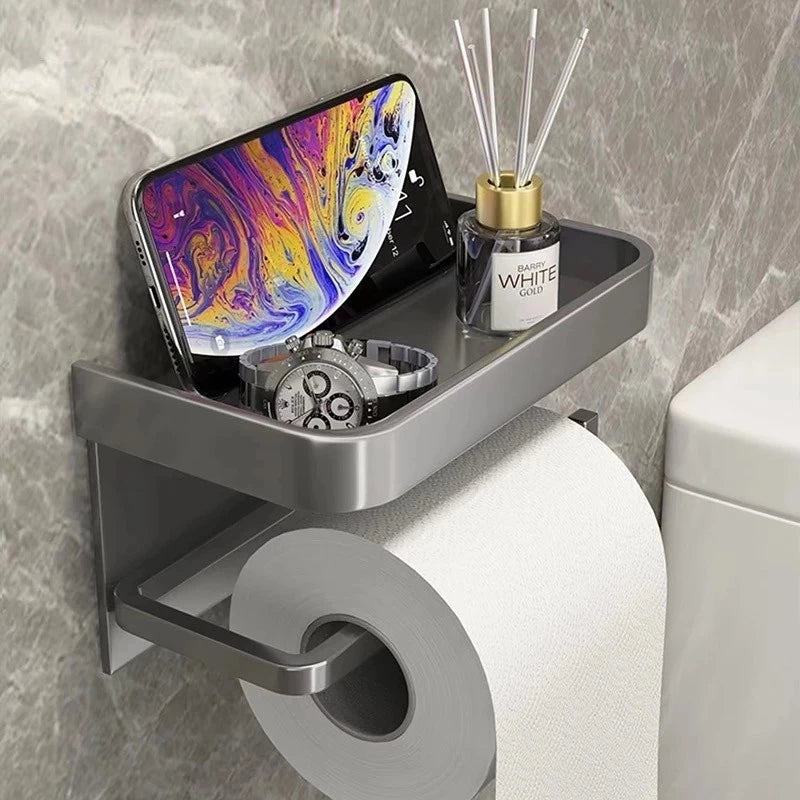 Suporte Papel Higiênico Mazê Premium Sem Furos